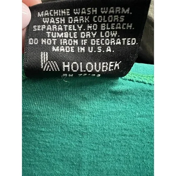 VTG 1992 Harley Davidson HOLOUBEK Graphic T Shirt XL Single Tomahawk WI Eagle